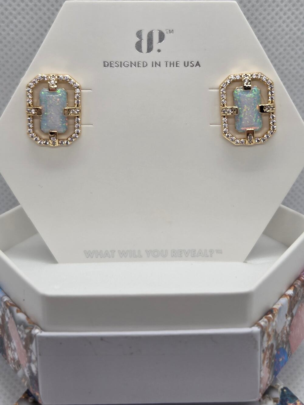 BP October Birthday Gold Earrings